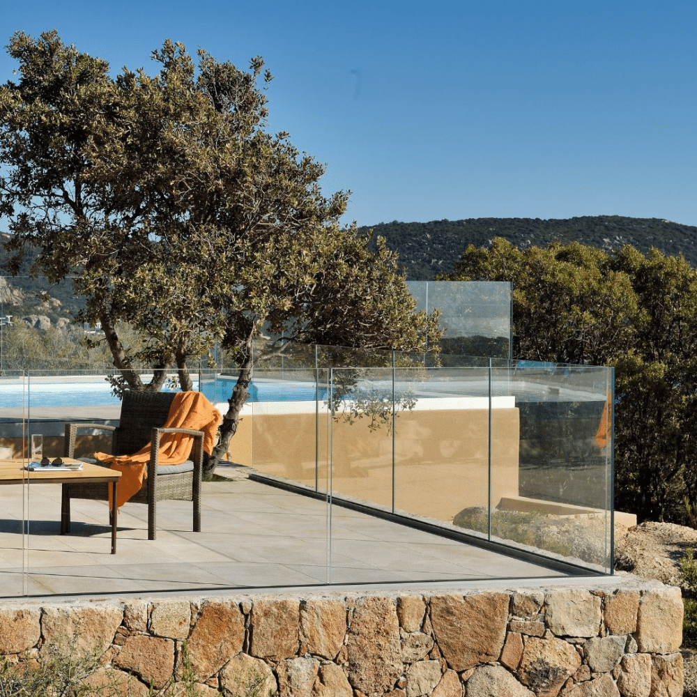 Projet garde-corps en verre SWIMSIDE