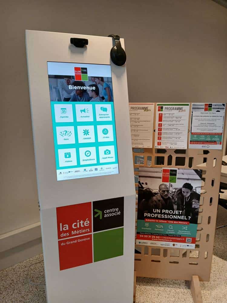 borne interactive cite des métiers