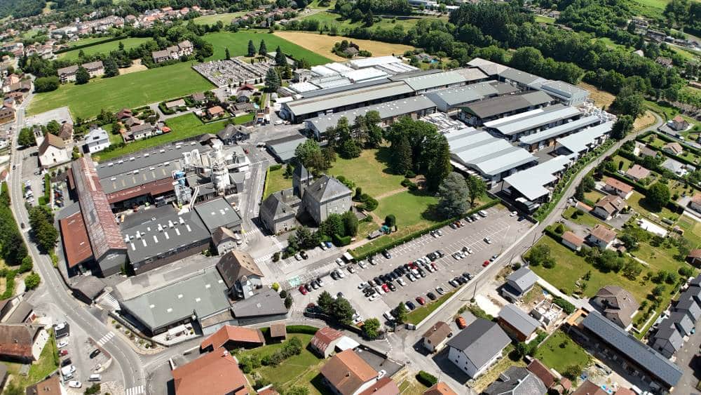 Vue aérienne du site