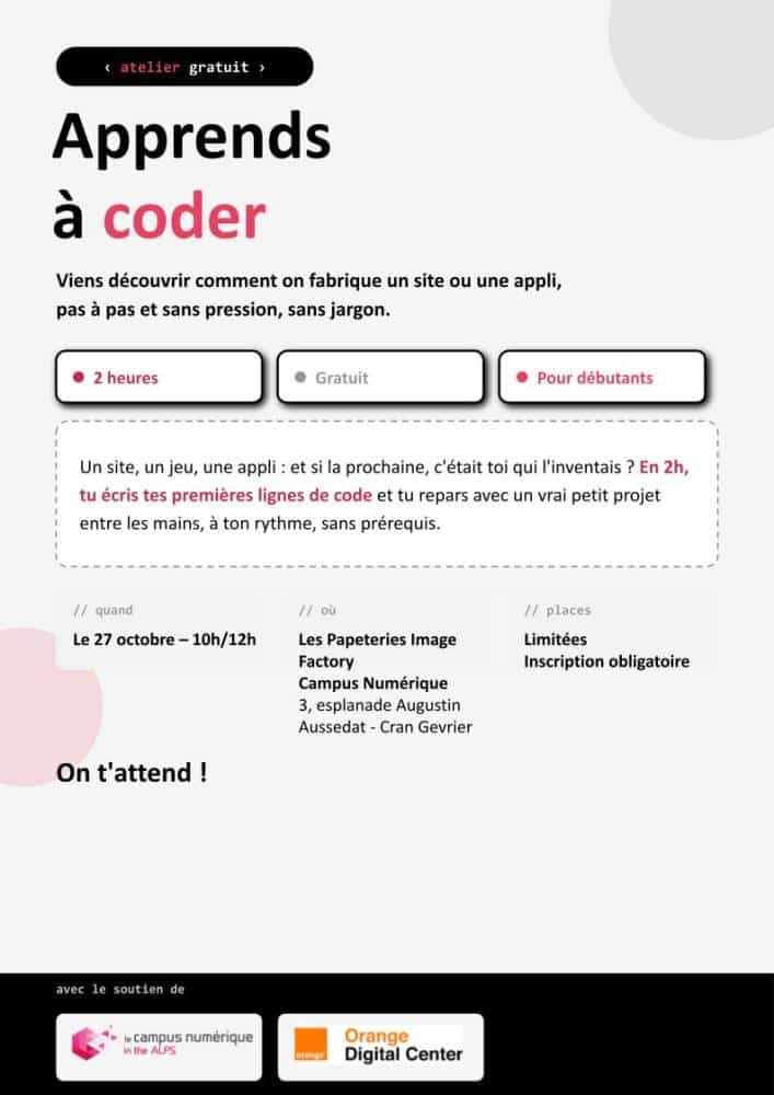apprends a coder evenement comlespro annecy.pptx - COM' les Pros